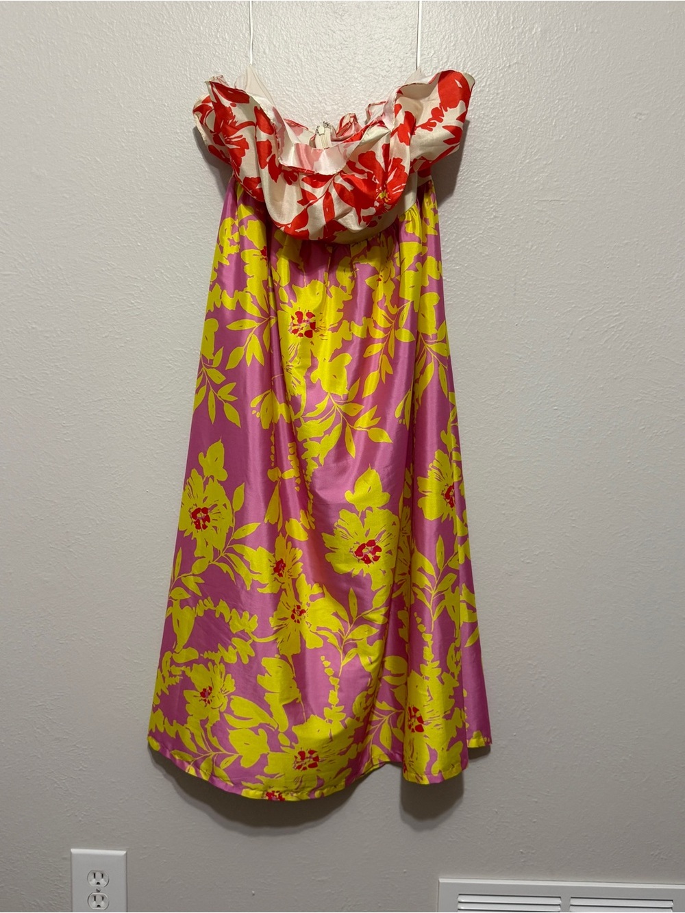 Anthropologie x Vineet Bahl Strapless Floral Dress Size Small Beach Vacation - Picture 5 of 12